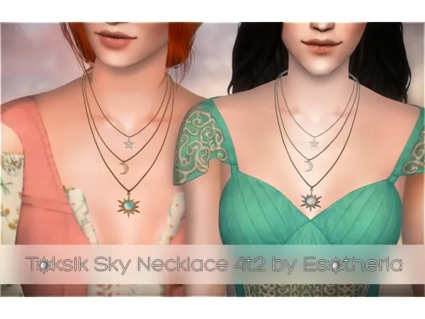Leahlilith Torchlight Pendant Necklace 3t2 - The Sims 2 Custom Content
