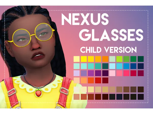 Maxis Match WeepingSimmers Nexus Glasses for Children - The Sims 4 Custom Content