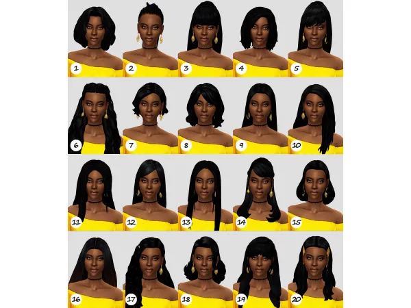 Maxis Match Natural hair recolor dump ft Nia Blossom (NBHT) - The Sims 4 Custom Content