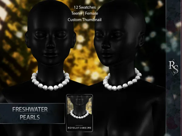 Alpha Freshwater Pearls by Revolution Sims - The Sims 4 Custom Content