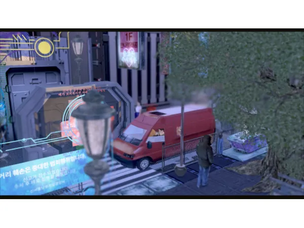 Alpha Dung wonyoun's Van - The Sims 4 Custom Content