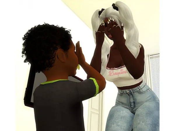 Mix Peek A Boo Posepack - The Sims 4 Custom Content