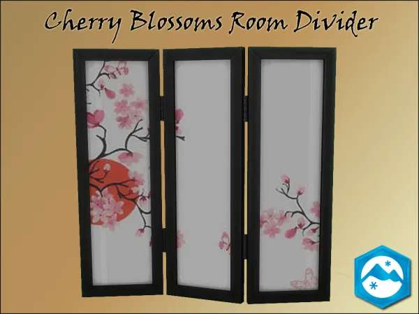 Maxis Match Mea_Cherry Blossoms Room Divider by oumamea - The Sims 4 Custom Content