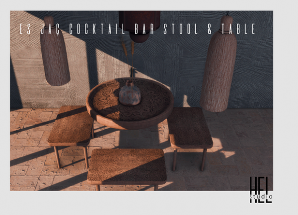 Alpha Es Jaç Cocktail Bar Stool Table More by simsfinds - The Sims 4 Custom Content