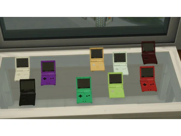 Maxis Match Usable Nintendo Game Boy Advance SP by LightningBolt - The Sims 4 Custom Content