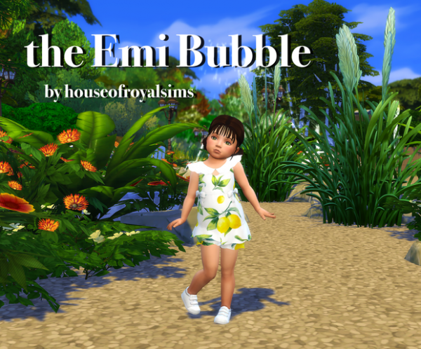 Maxis Match The Emi Bubble Dress by simsfinds - The Sims 4 Custom Content