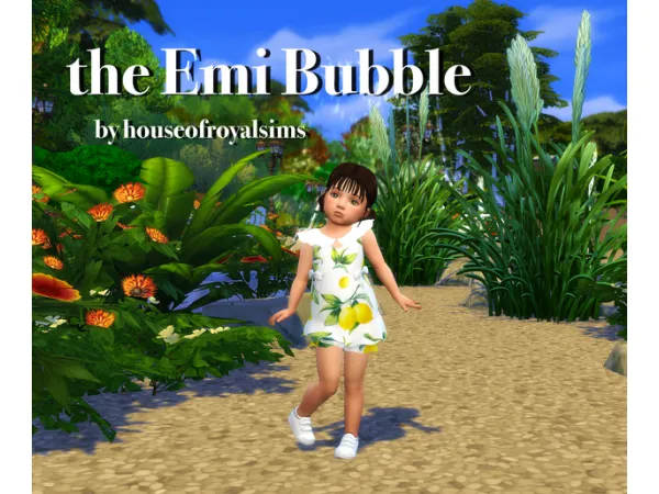 Maxis Match The Emi Bubble Dress by HouseofRoyalSims - The Sims 4 Custom Content