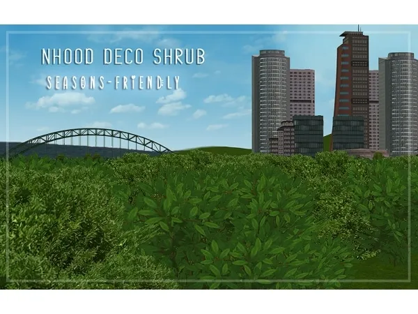suratan nhood shrub - The Sims 2 Custom Content
