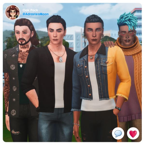 Maxis Match Oak Clothing Pack by simsfinds - The Sims 4 Custom Content
