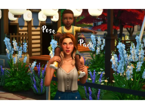 Maxis Match 1 Pose Pack by simsfinds - The Sims 4 Custom Content