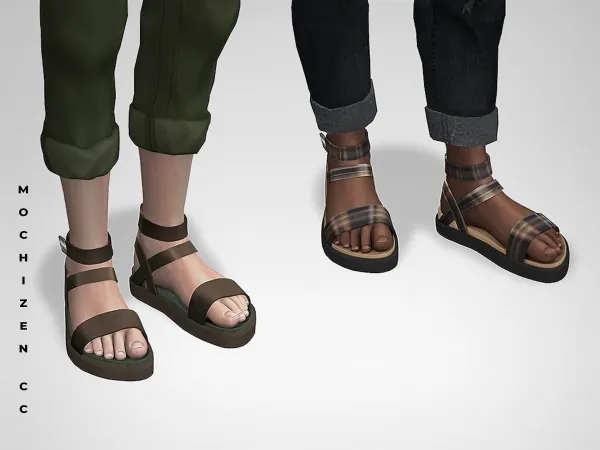 Alpha Mochizen Chunky Sandals Male Vers by mochizen-cc - The Sims 4 Custom Content