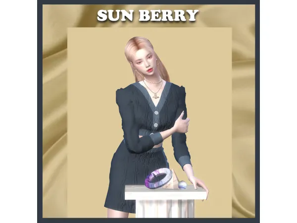 Mix sunberry SOLO POSE_1 Display Object - The Sims 4 Custom Content