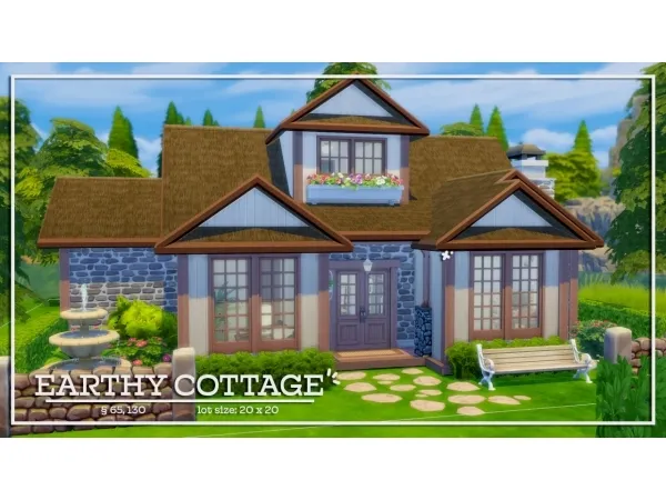 Maxis Match EARTHY COTTAGE - The Sims 4 Custom Content