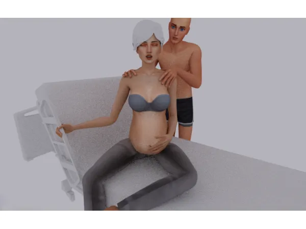 Mix Preggy Posepack 01 - The Sims 4 Custom Content
