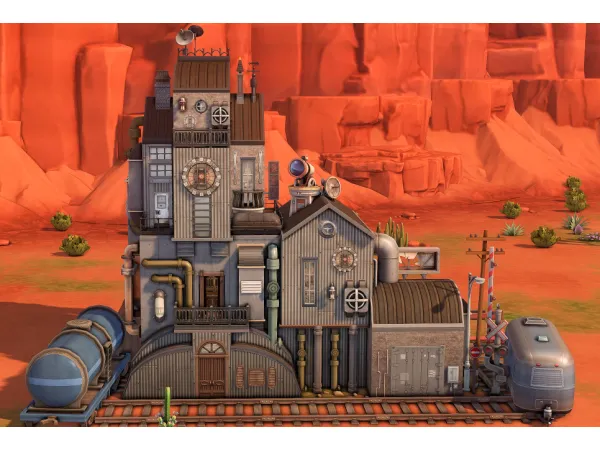 Alpha TheJune's Shelter steampunk collaboration [NO ] - The Sims 4 Custom Content