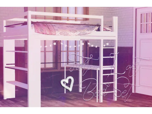 cheriesun Fulton Loft Bed Set - The Sims 3 Custom Content