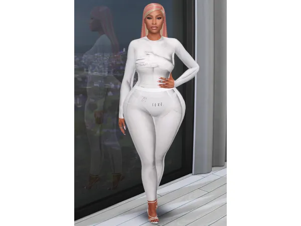 Mix TTSWTRS bodysuit and leggings by A L E X O - The Sims 4 Custom Content