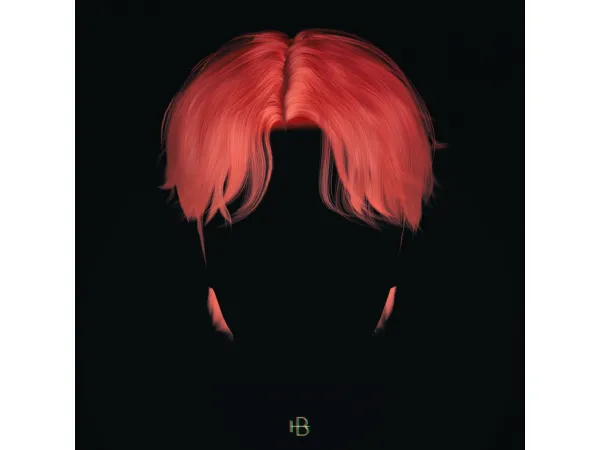 Alpha HAIR 13 RETRIEVER CUT (VER1) by MoooD - The Sims 4 Custom Content