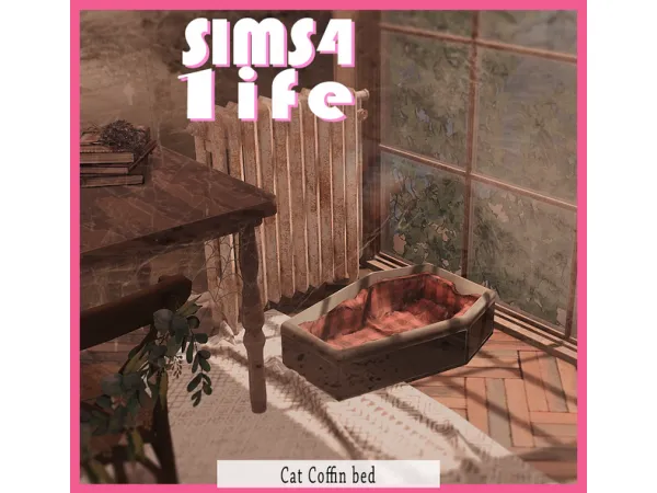Cat Coffin Bed by Sims41ife