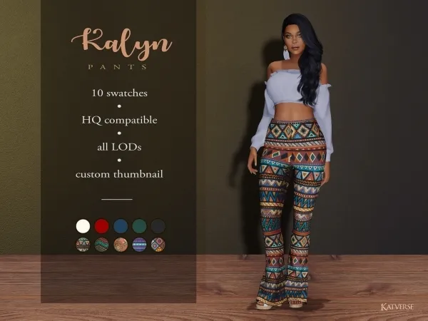 Alpha Kalyn Pants - The Sims 4 Custom Content