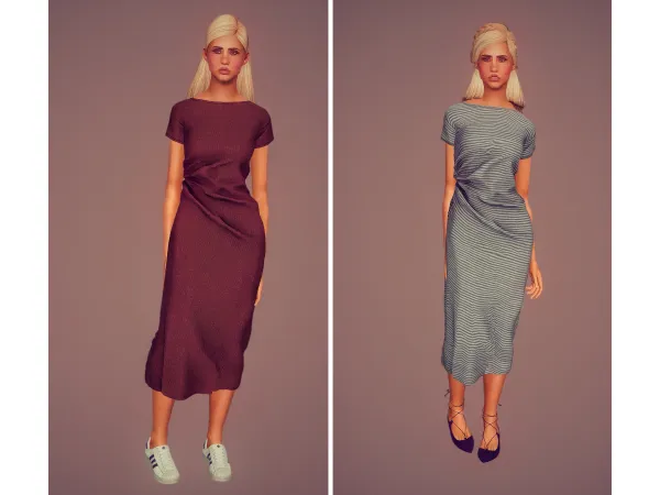 Long Tee Dress - The Sims 3 Custom Content