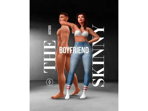 Maxis Match THE BOYFRIEND SKINNY JEANS - The Sims 4 Custom Content