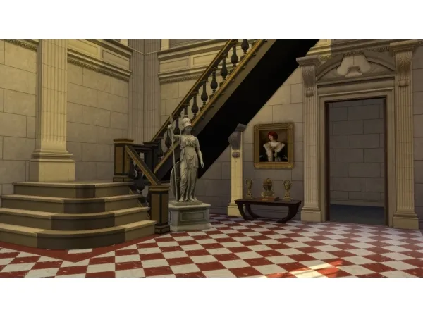 Maxis Match Marble Checker Floor - The Sims 4 Custom Content
