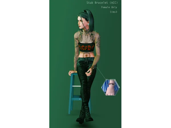 Stub Bracelet Acc - The Sims 3 Custom Content