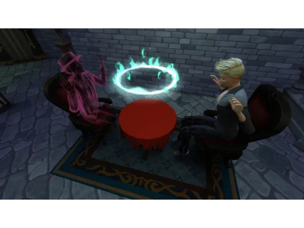 Maxis Match Torn Seance Table for paranormal Seance by Serinion - The Sims 4 Custom Content