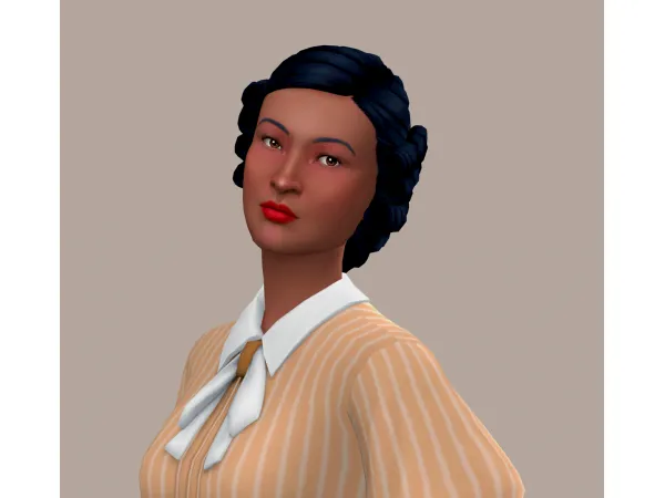 Maxis Match More 30s curls - The Sims 4 Custom Content