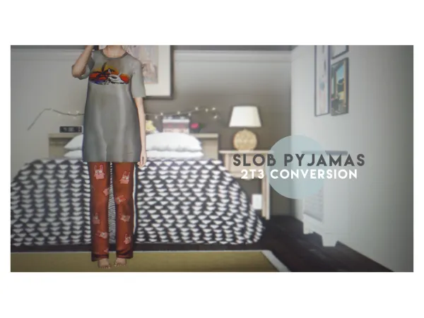2t3 nightlife slob pyjamas - The Sims 3 Custom Content