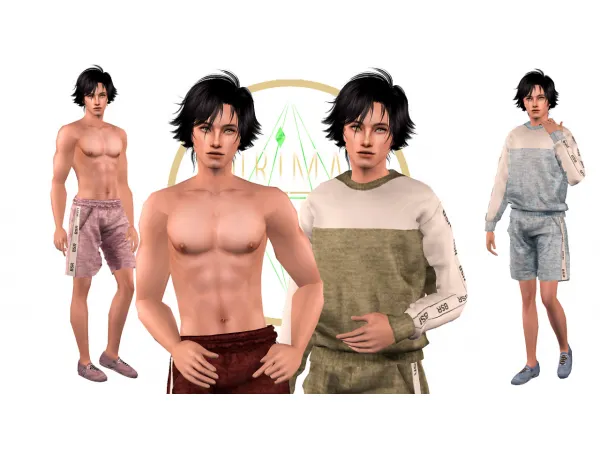 Kurimas 4t2 Man Track Suit - The Sims 2 Custom Content