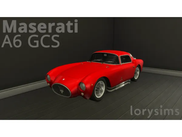 Maxis Match Maserati A6 GCS by LorySims - The Sims 4 Custom Content