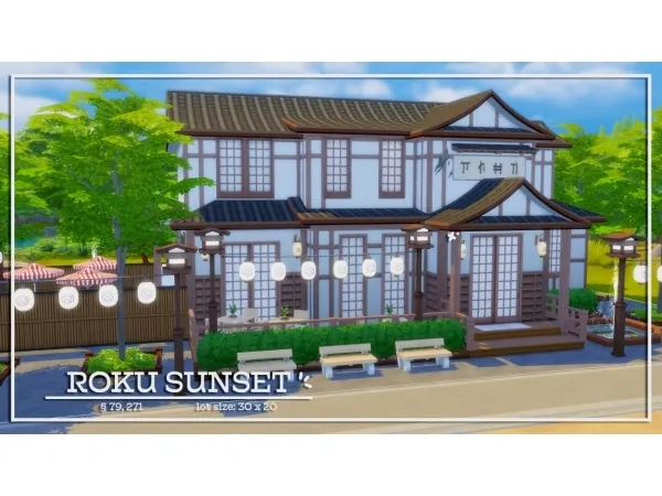 Maxis Match ROKU SUNSET - The Sims 4 Custom Content