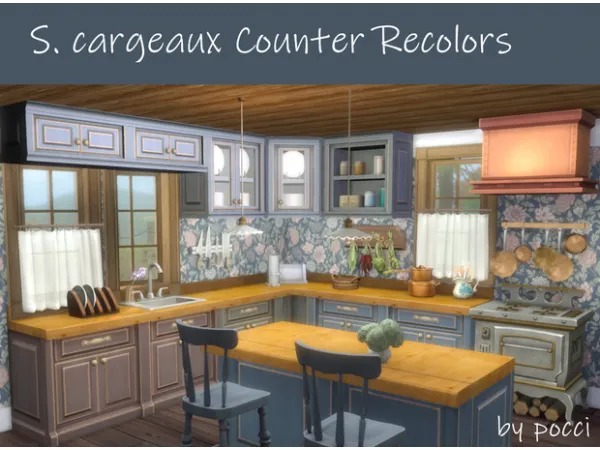 Maxis Match Recolors of Base Game S cargeaux counters by pocci - The Sims 4 Custom Content