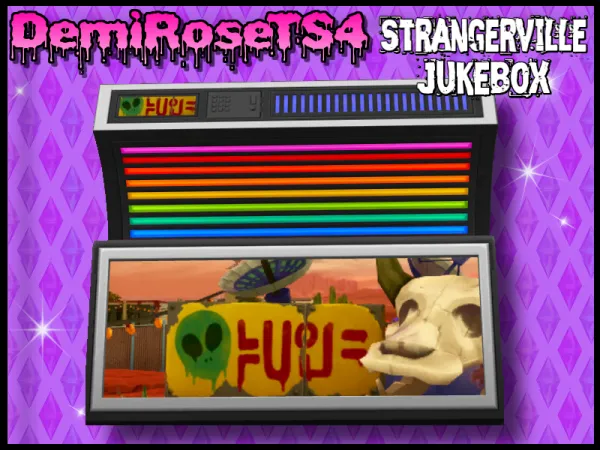 Maxis Match Strangerville Jukebox - The Sims 4 Custom Content