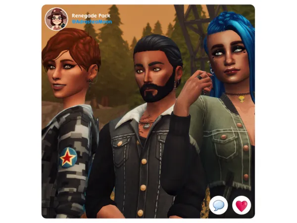 Maxis Match Renegade Clothing Pack - The Sims 4 Custom Content