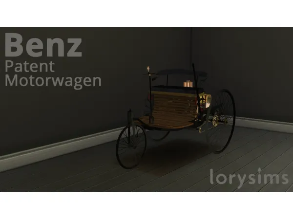 Alpha Benz Patent Motorwagen by LorySims - The Sims 4 Custom Content