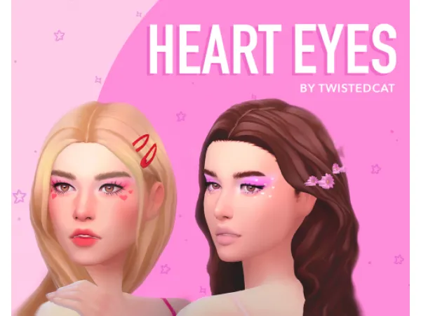 Maxis Match HEART EYES EYESHADOW SET - The Sims 4 Custom Content
