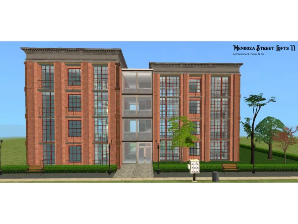 Mendoza Street Lofts II - The Sims 2 Custom Content