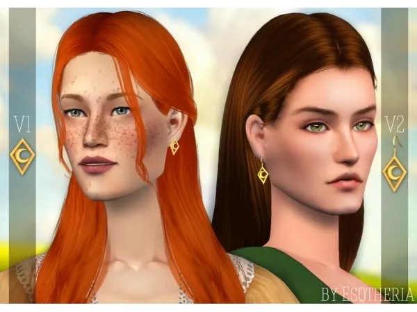Alexaarrs Realm of Magic Glimmerbrook earrings - The Sims 2 Custom Content