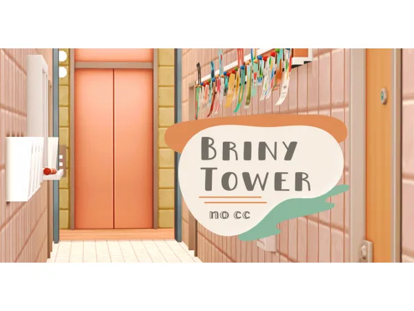 Maxis Match Briny Tower Foxbury Student Dorm no - The Sims 4 Custom Content
