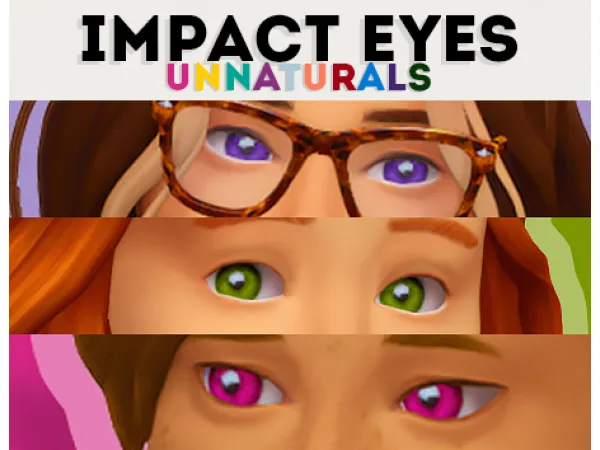 Maxis Match ratboysimss impact eyes in unnatural colors - The Sims 4 Custom Content