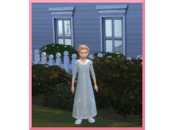 Alpha Carolines Birthday Dress A BGC Recolor - The Sims 4 Custom Content