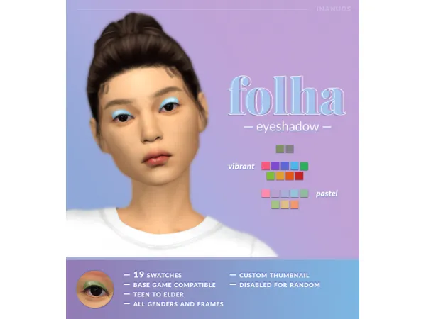 Maxis Match spotlight makeup set - The Sims 4 Custom Content