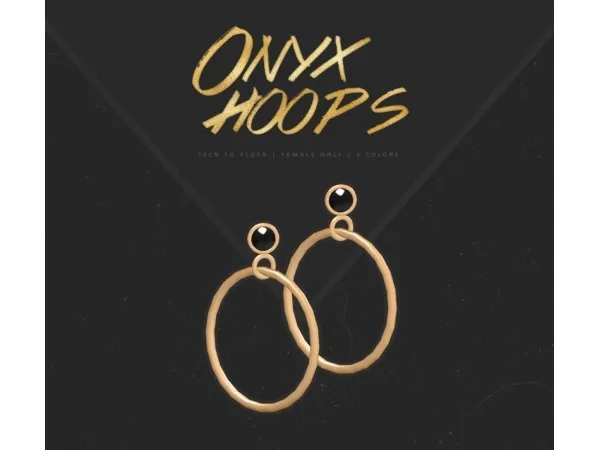 [mmnt] Onyx Hoops by simsfinds - The Sims 2 Custom Content