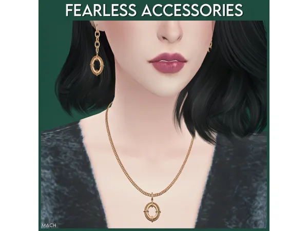 Alpha Fearless Accessories by mach - The Sims 4 Custom Content