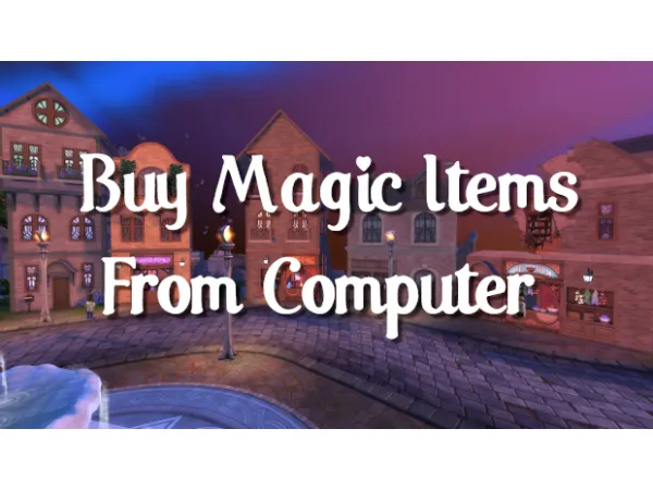 Maxis Match Buy Magic Items from Computer Adopted from Scarlet by Robin - The Sims 4 Custom Content