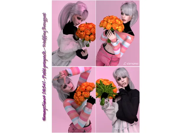 Maxis Match HoneysSims4 [HS4] Petit Posepack Wedding Bouquet by HoneysSims4 - The Sims 4 Custom Content