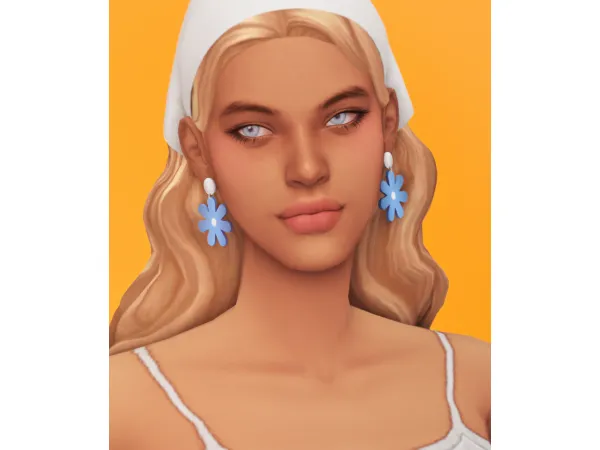 Maxis Match STOOKIE_flower earrings - The Sims 4 Custom Content